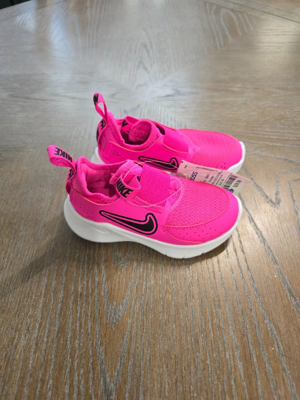 Nike Kids Sneakers Bright Pink with White Soles